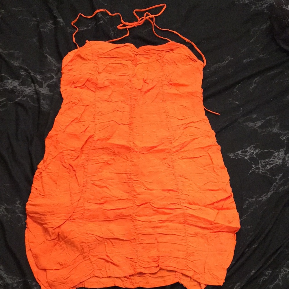 Orange summer dress
